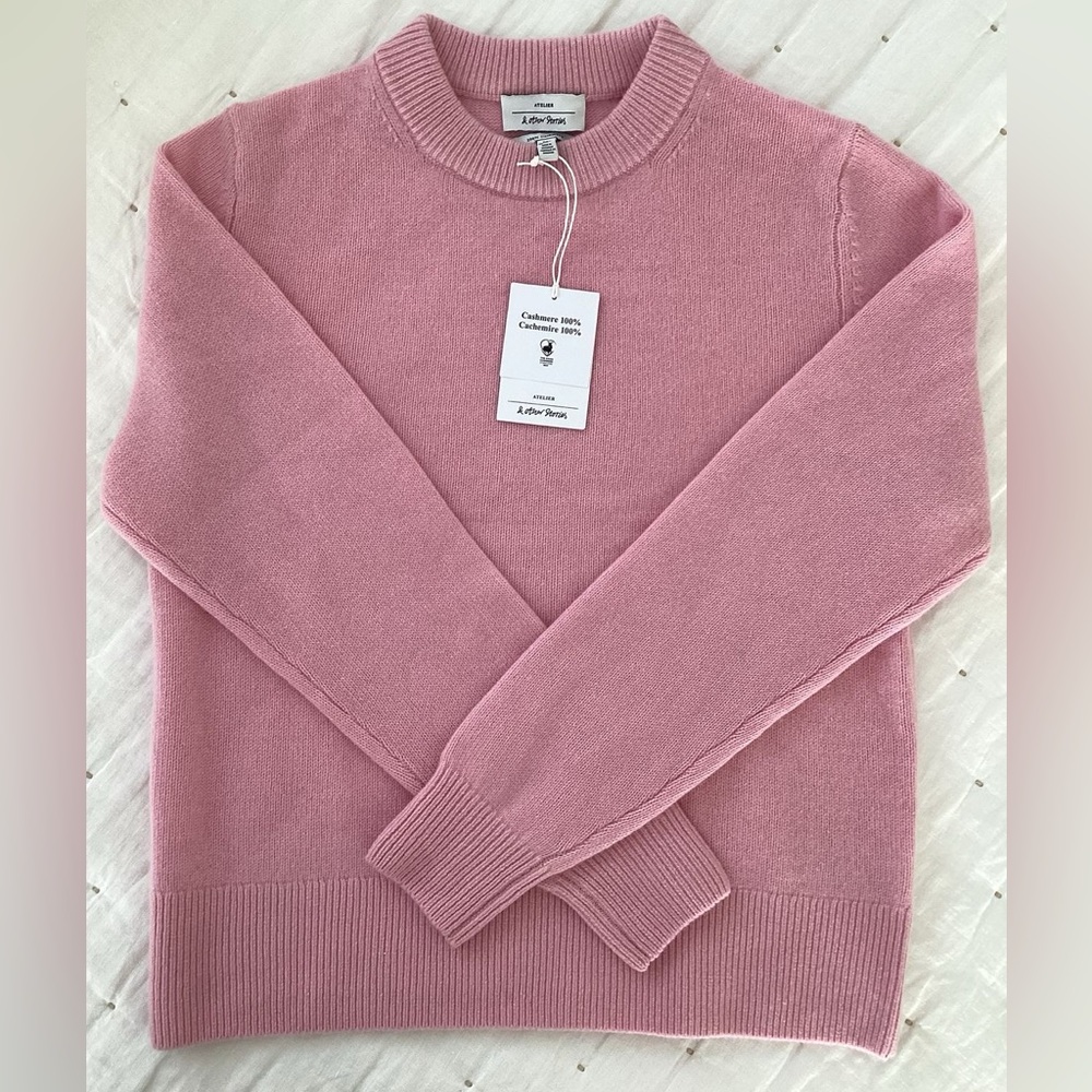 NEW CASHMERE & Other Stories Pink Cashmere Jumper - Picture 5 of 6
